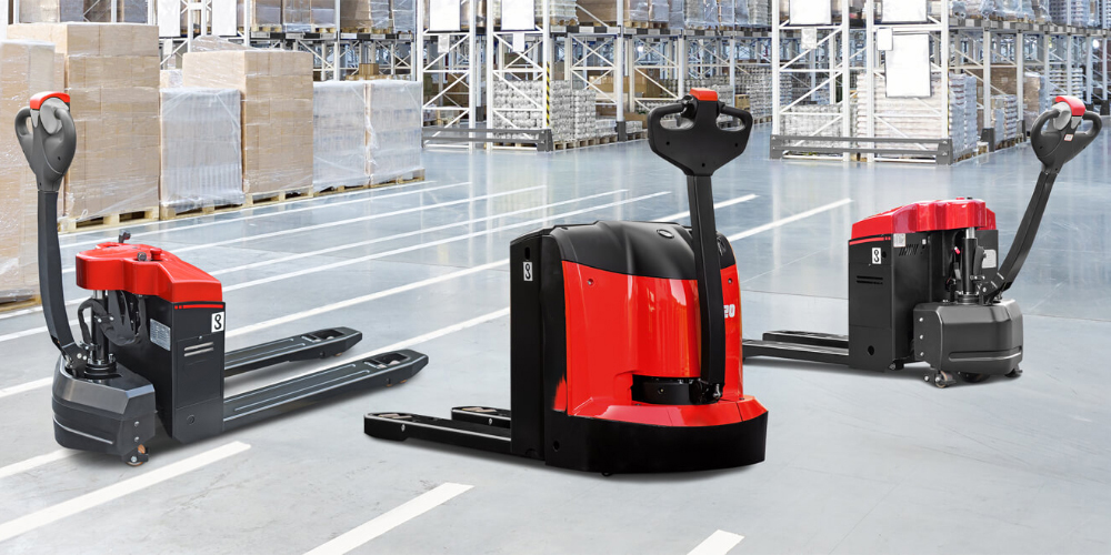 Semi Electric Scissors Pallet Truck
